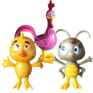 Imagem de Cartela 4 Bonecos Infantil Galinha Pintadinha E Sua Turma