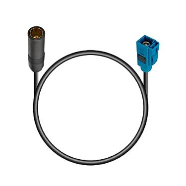 Imagem de POBADY Fakra Z Fêmea para DIN Fêmea Cabo Adaptador RG174 20CM/7.9 Polegadas para Rádio de Carro Dab Estéreo de Carro FM Am Unidade Principal CD Media Player Receptor