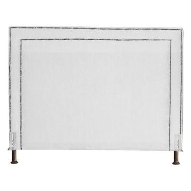 Imagem de Cabeceira Viviane Luxo Suede Cores - DS Estofados, Solteiro, Branco