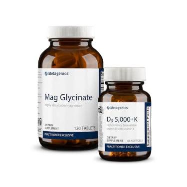Imagem de Suplemento vitamínico Metagenics D3 5000 + K & Mag Glycinate