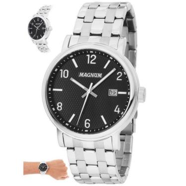 Imagem de Relógio Magnum Masculino Ref:Ma34610t Casual Prateado