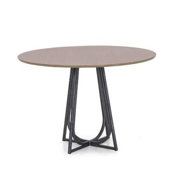 Imagem de Mesa de Jantar 4 Lugares Moderna Herval Croma, Jequitibá Natural, 110 cm