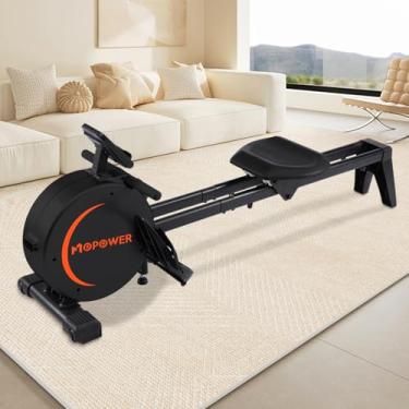 Imagem de Remo Doméstico Magnético 8 Níveis – Trilho Alumínio 1 m, Roda de Inércia 2 kg, Suporta iPad, Capacidade 120 kg