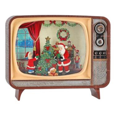 Imagem de Televisão Natalina Vila De Natal Enfeite Luxo Decoração Noel