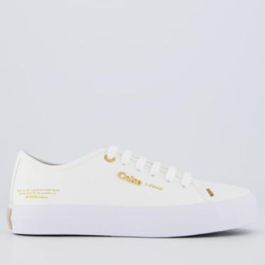 Imagem de Tênis Coca Cola Key West Town Branco e Dourado - Feminino - 34 - Branco