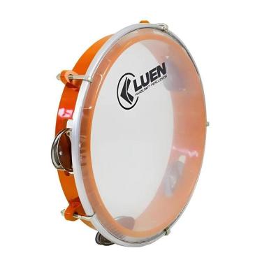 Imagem de Pandeiro Luen 8 Junior Pele Cristal Abs Platinelas De Inox C