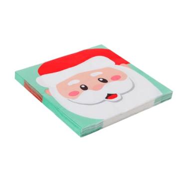 Imagem de Guardanapo De Papel Natalino Decorado 20 Unidades 33x33Cm (Papai Noel)