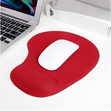 Imagem de Mouse pad para escritório e casa com suporte de pulso em gel - ergonômico, de silicone, antiderrapante, mouse pad para jogos, descanso de pulso - design, gamepad mouse pad base de borracha para laptop