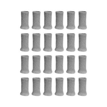 Imagem de 24PCS Meias Antirruído Para Pés De Cadeira, Protetores De Piso Não Des