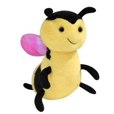 Imagem de Boneca de brinquedo de pelúcia Cute Bee 25 cm de pelúcia macia, inseto de desenho animado
