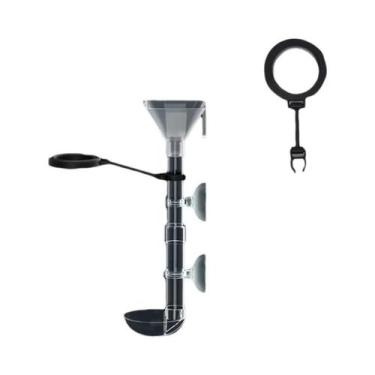 Imagem de Alimentador De Peixes Telescópico De Acrílico Transparente Multifuncio