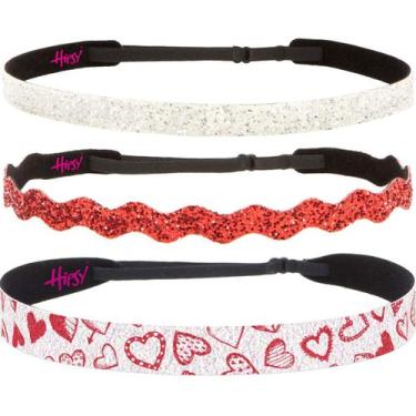 Imagem de Bandana feminina Hipsy ajustável antiderrapante, moderna, pacote com 3