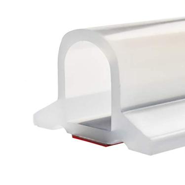 Imagem de Duzzy Barragem de água de limite de chuveiro dobrável de 75 polegadas, barreira de silicone para tampa de água, ideal para cadeira de rodas, adequada para chuveiros de deficientes ADA (3,5 pés