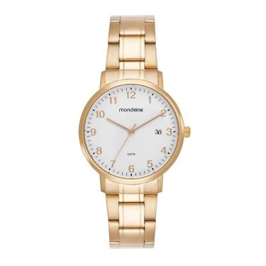 Imagem de Relogio Mondaine Feminino Ref: 99832lpmvda1 Social Aço Dourado