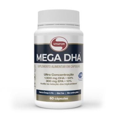 Imagem de Mega Dha Vitafor 1000mg - 60 Cápsulas Suplemento De Ômega-3 Premium