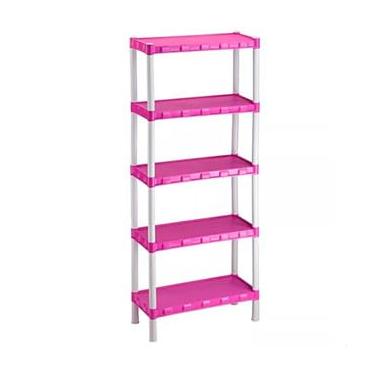 Imagem de Estante organizadora rosa 5 prateleiras