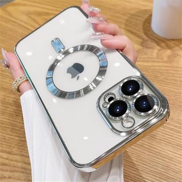 Imagem de Capa magnética para iPhone 15 16 14 17 13 12 11 Pro Max Air, protetor de lente de câmera, carregador sem fio
