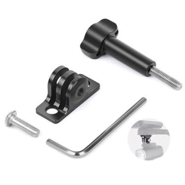 Imagem de Mechrig Adaptador de montagem de computador de bicicleta de liga de alumínio, compatível com câmeras de ação GoPro e luzes de bicicleta, suporte combo de espaçamento de orifício de 25 mm para suporte