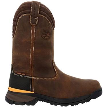 Imagem de Georgia Boot Bota Wellington impermeável TBD, Marrom, 8.5 Wide