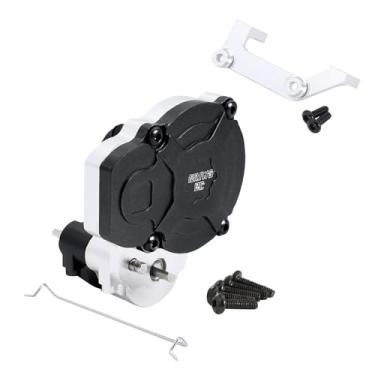 Imagem de Metal Transmission Gearbox with Bracket for FMS FCX24 1/24 Power Wagon FCX18 Land Cruiser LC80 K5 Blazer RC Crawler Upgrade Part (Black for FCX18)