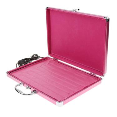 Imagem de barenx Aquecedor de pedras quentes de massagem de spa, caixa de aquecimento profissional de pedras quentes, dispositivo portátil de aquecimento de rochas de spa, pode conter 24 peças de pedras