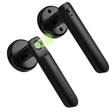 Imagem de Zengtumy Fechadura de porta de impressão digital com aplicativo, maçaneta de porta de impressão digital, maçaneta de porta de entrada sem chave para casa, quarto, escritório, apartamento