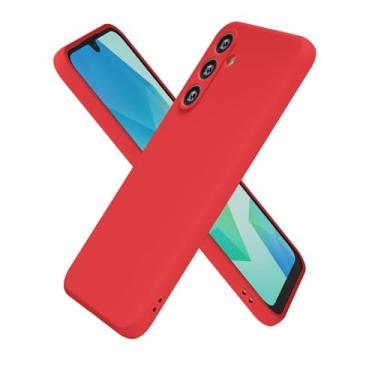 Imagem de oakxco Capa de silicone para Samsung Galaxy A16 5G, ultrafina, fina, para mulheres, meninas, cor lisa, minimalista, estética, fofo, feminino, design feminino, gel de borracha macia TPU com capa para