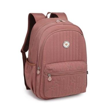 Imagem de Mochila Kika Feminina Bordado Coração Ou Estrela C/ Chaveiro - D Prese