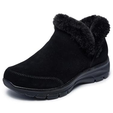 Imagem de Skechers Bota feminina Easy Going-Fall Feeling Hands Free Slip-ins Ankle Boot, Preto/preto, 34