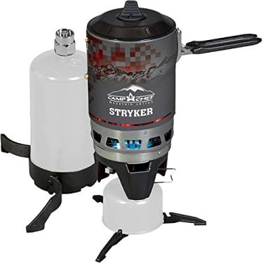 Imagem de Camp Chef Mountain Series Stryker 200 - Fogão de acampamento multicombustível para equipamentos de acampamento e cozinha ao ar livre - usa propano ou isobutano