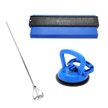 Imagem de Kit Batedor Hex 60 + Ventosa 30Kg + Copiador De Contorno - Dimaestro