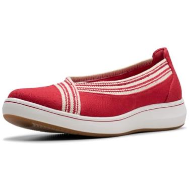 Imagem de Clarks Mocassim feminino Breeze Sky Air CloudSteppers, Vermelho, 34