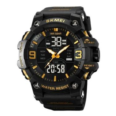 Imagem de Relógio Masculino Skmei AnaDigi 2222 Preto e Dourado