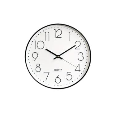 Imagem de Relógio de Parede Cozinha Silencioso Moderno Decorativo Quarto Sala Escritório (preto)