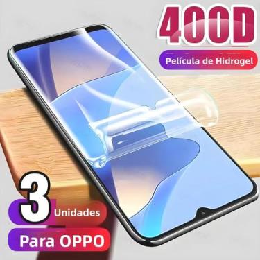 Imagem de Protetor De Tela HD Hydrogel 3 Peças Para OPPO A80 A40 A60 A78 A79 A98