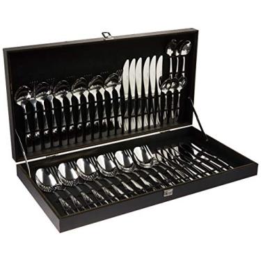 Imagem de Faqueiro Liso com Estojo de Madeira 42 Peças, Euro, FQM352-090, Euro Home