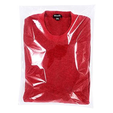 Imagem de Wowfit 100 sacos plásticos transparentes de celofane de 35,5 x 50,8 cm, sacos de violoncelo seláveis resseláveis ótimos para embalar roupas, camisas, embalagens decorativas, lembrancinhas de festa, arte e mais