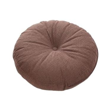 Imagem de ＡＷＨＡＯ Almofada de chão, tapete, assento de, almofada de chão redonda para cadeira, sofá, escritório, Marrom