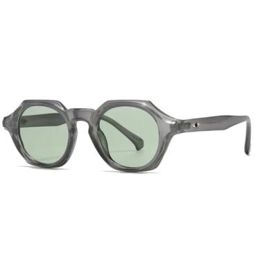 Imagem de Óculos de sol punk femininos para homens, vintage, luxuosos, para dirigir ao ar livre, populares, óculos de sol, leopardo, azul, tons de uv (cinza, verde)