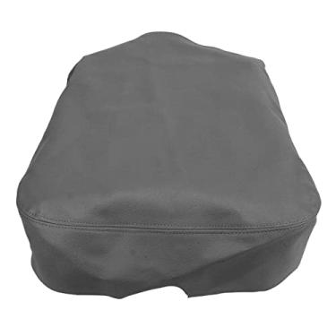 Imagem de Capa para console central de carro, capa de apoio de braço, instalação simples, couro de microfibra, ajuste direto, durável, fácil de limpar para carros (cinza)