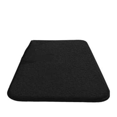 Imagem de Tapete de banheiro antiderrapante engrossado - tapete absorvente de chuveiro e vaso sanitário (preto, 40 x 60 cm)