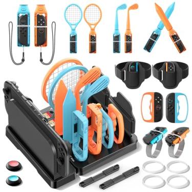Imagem de Switch 2 Sports Accessories Bundle with Organizer Station Compatible with Nintendo Switch 2 Console & Joy-con, Storage and Organizer for Switch Sports Games, Family Sports Games Pack Accessories Kit