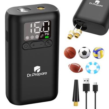 Imagem de Bomba de ar DR.PREPARE Bomba de esfera elétrica 16PSI Auto-Off LED