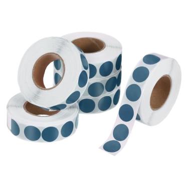 Imagem de PATIKIL 6000 peças de adesivos coloridos de 6 rolos, adesivos circulares de 1,27 cm, etiqueta de codificação para escritório, negócios, quintal, venda de garagem, decoração de casa, cinza, azul
