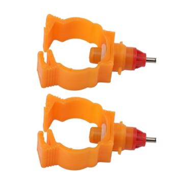 Imagem de 100 peças de Bicos Beber para Galinhas com Mola e Baioneta ABS G3 4 Bebedouros Aves Instalação Água na Fazenda