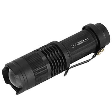 Imagem de Phefop Mini Lanterna Portátil de Liga de Alumínio de 365 Nm, Tocha Elétrica IPX6 para Detectar Agente Fluorescente, Verificar Dinheiro, Testar Jades, Pesquisar à Noite