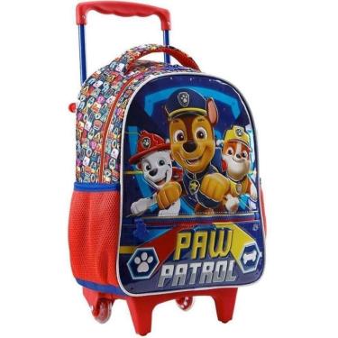 Imagem de Mochila Patrulha Canina Paw Patrol Alça Reforçada Resistente com Bolsos para Garrafinhas - Patrulha Canina - Xeryus
