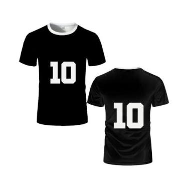 Imagem de Camiseta De Anime Haikyuu Uniforme Da Equipe De Voleibol Do Ensino Méd