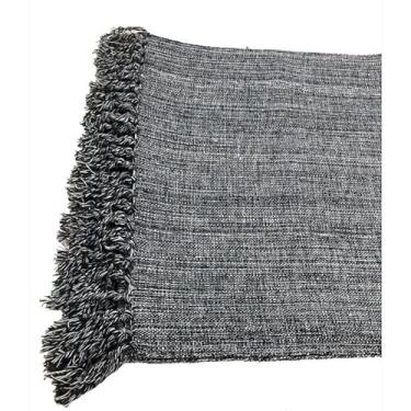 Imagem de Jogo de Passadeira de Cozinha 3 Peças em Tear de Algodão Tapete de Cozinha Antiderrapante para Pia e Porta (CINZA-MESCLADO-T)