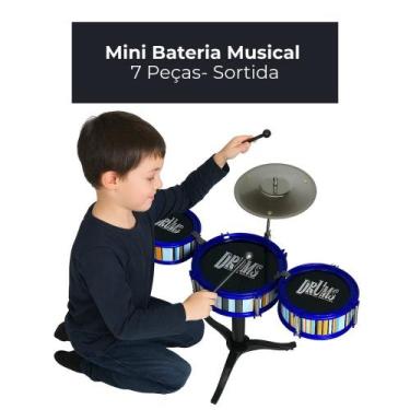 Imagem de Mini Bateria Musical 7 Peças- Sortida - WELLMIX